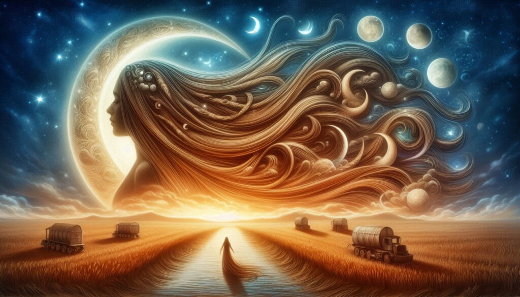 What does long hair symbolize in dreams