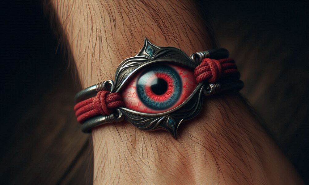 significance of wearing a red eye bracelet