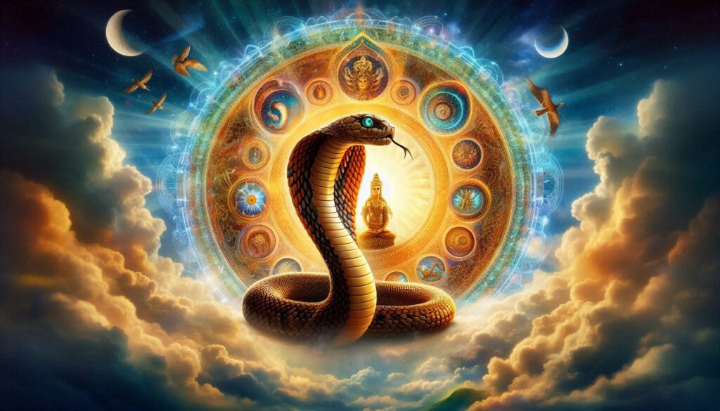 What is the significance of the King Cobra's crown