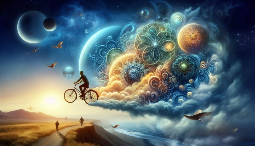 What is the spiritual significance of riding a bike in dreams