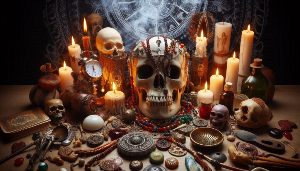 What is the spiritual significance of skulls in different cultures