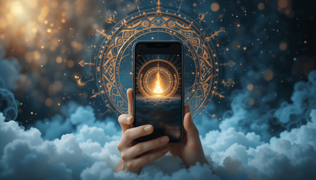 How do mobile phones foster connections in our spiritual journey