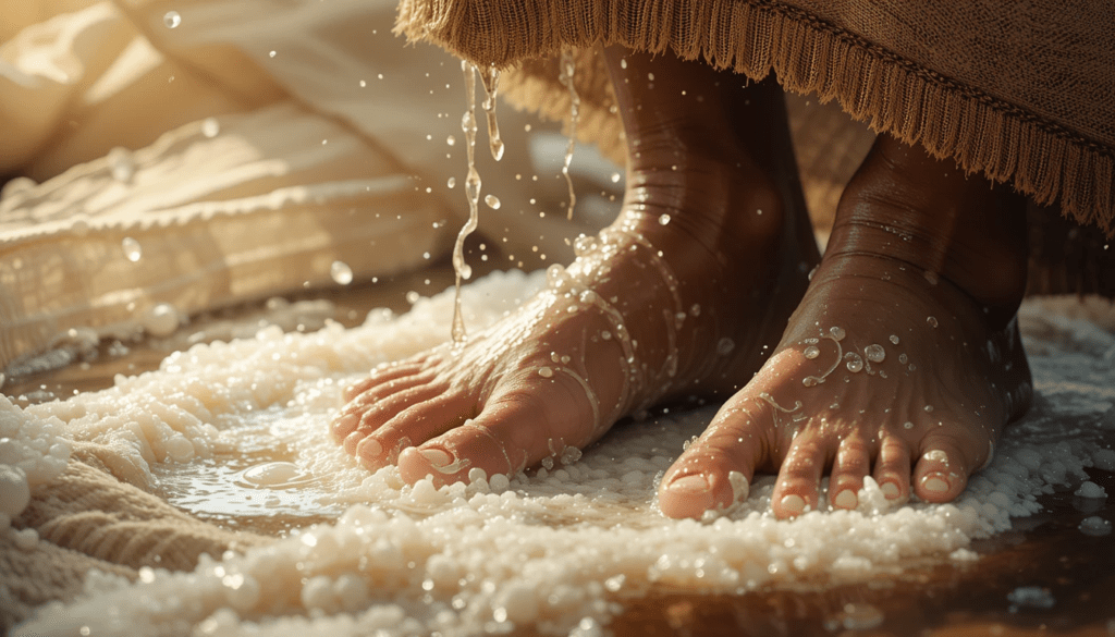 How is feet washing practiced in Eastern religions