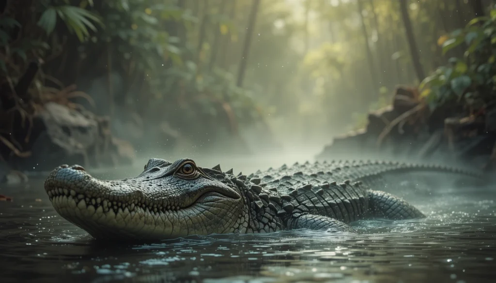 What does it mean to see a crocodile underwater in a dream