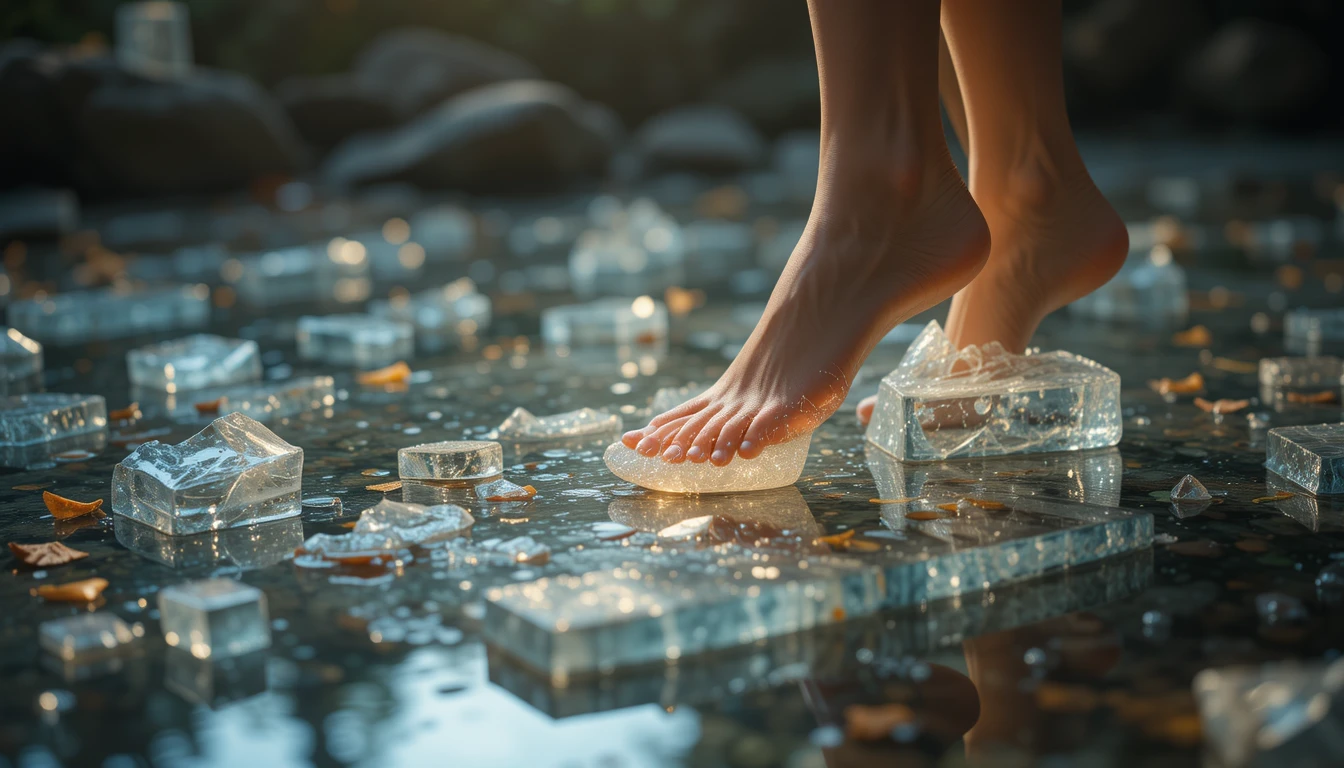 spiritual significance of stepping on glass in dreams or reality