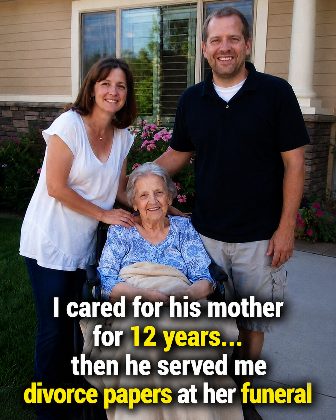 I cared for his mother for 12 years… then he served me divorce papers at her funeral