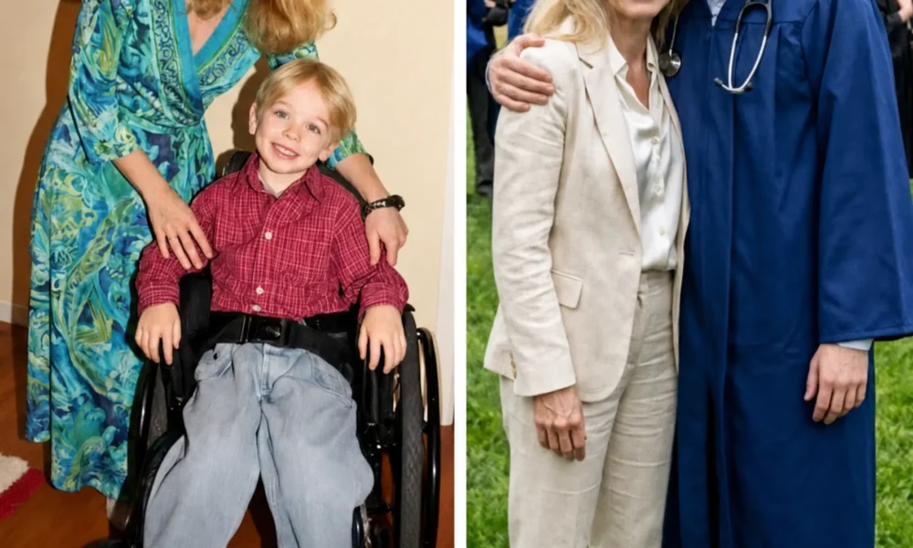 HE ABANDONED HIS DISABLED NEWBORN… BUT 25 YEARS LATER HIS SON’S GRADUATION SPEECH DESTROYED HIM IN FRONT OF HUNDREDS