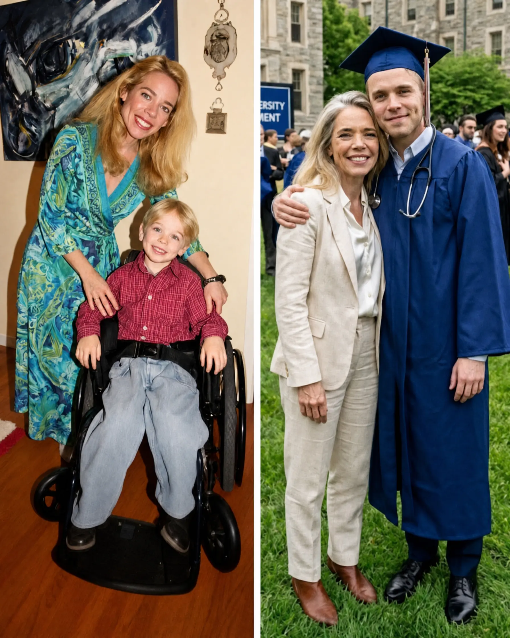 HE ABANDONED HIS DISABLED NEWBORN… BUT 25 YEARS LATER HIS SON’S GRADUATION SPEECH DESTROYED HIM IN FRONT OF HUNDREDS