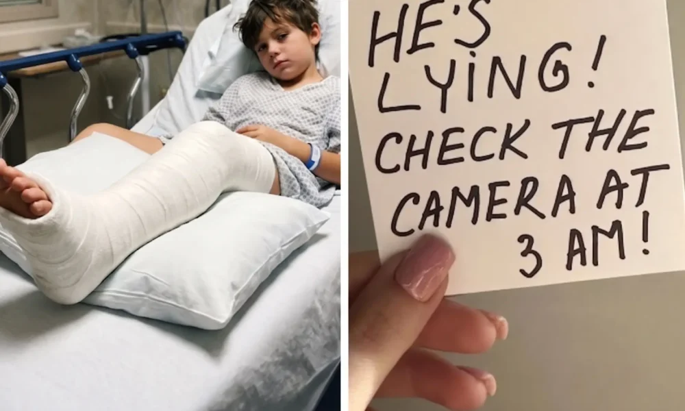 Secret Note from Nurse Exposes Father’s Lie at 3 A.M.